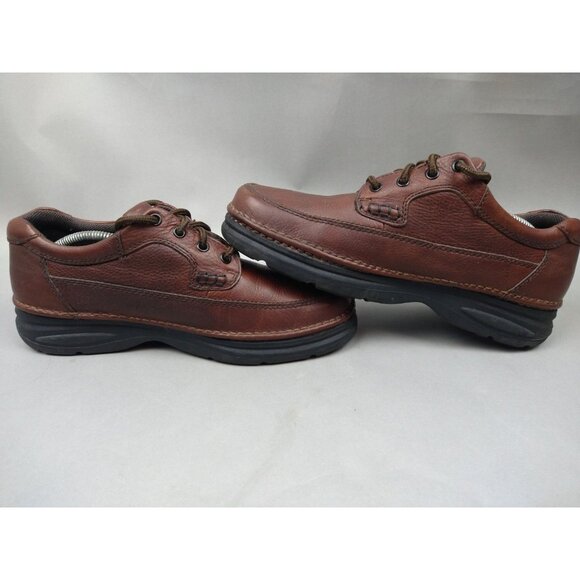 Nunn Bush Mens Cameron Comfort Gel Leather Brown Walking Shoes 10.5 Oxfords - Picture 5 of 12